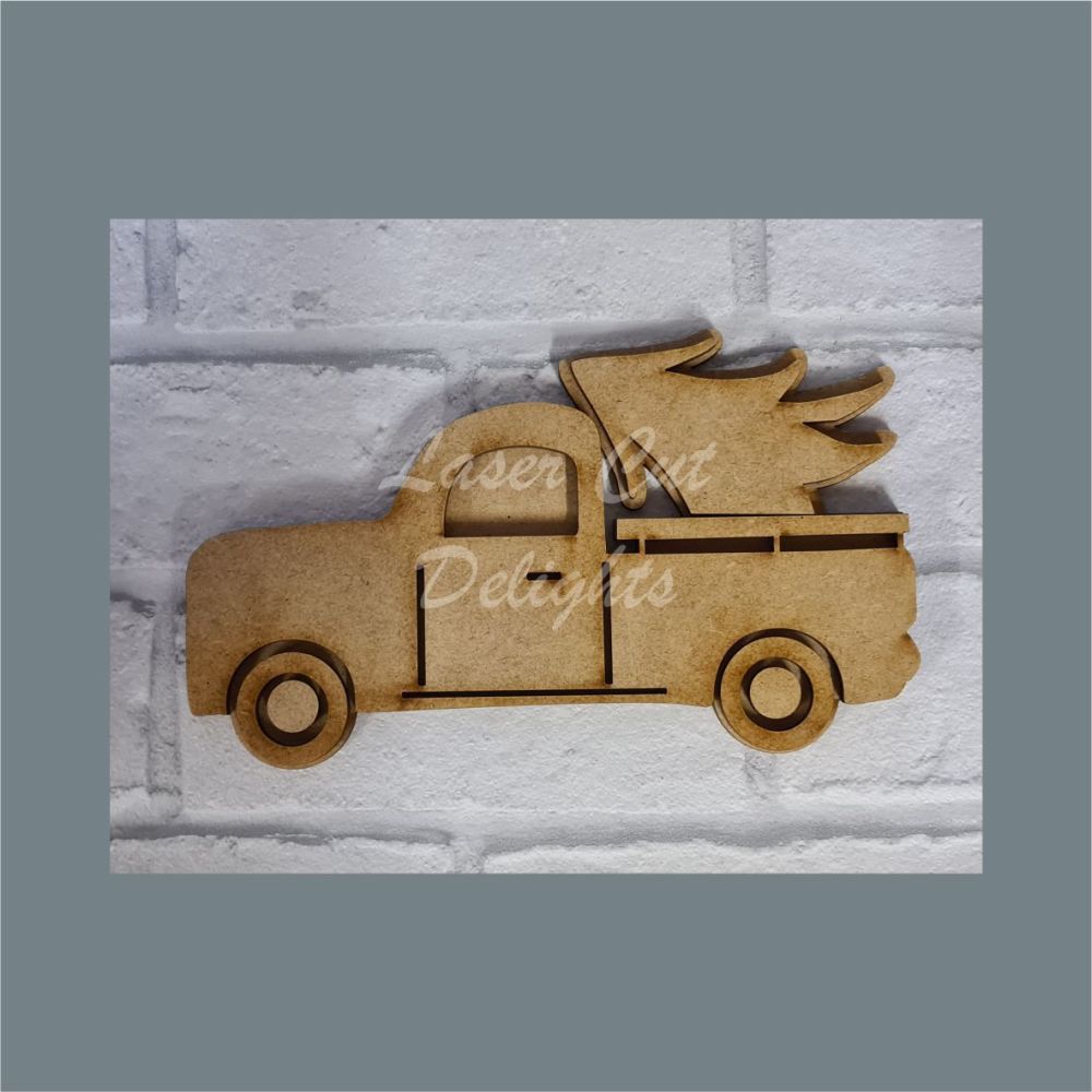 Layered Truck with Christmas Tree / Laser Cut Delights