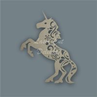 Unicorn Full Mandala Swirls / Laser Cut Delights