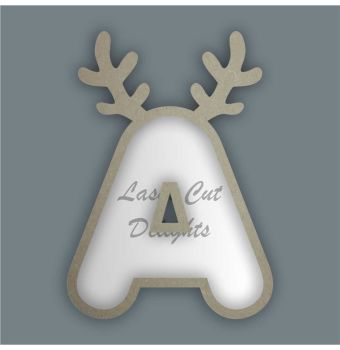 Fillable Any Letters or Numbers with ANTLERS (Rounded) / Laser Cut Delights