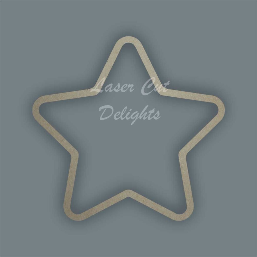 Star Rounded Stencil / Laser Cut Delights