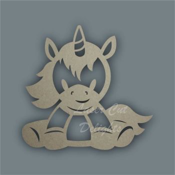 Unicorn Sitting Stencil / Laser Cut Delights