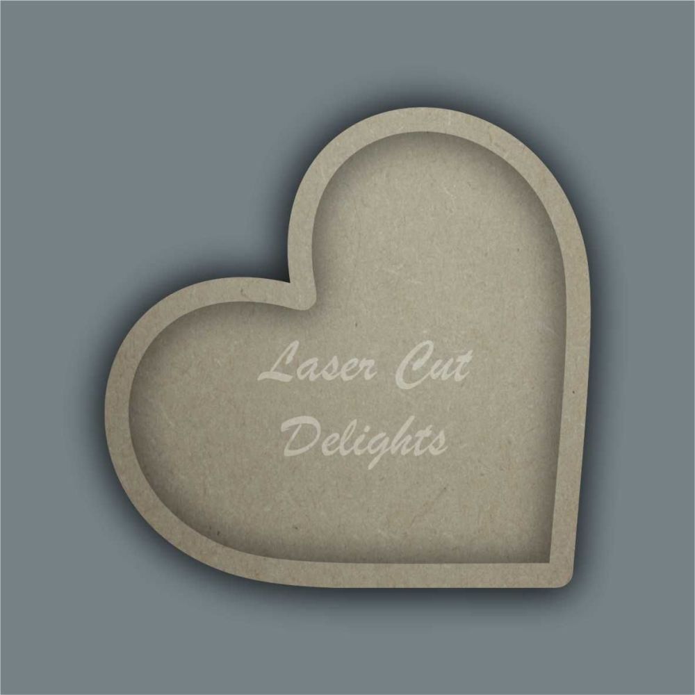 Open Fillable Heart (no acrylic) / Laser Cut Delights
