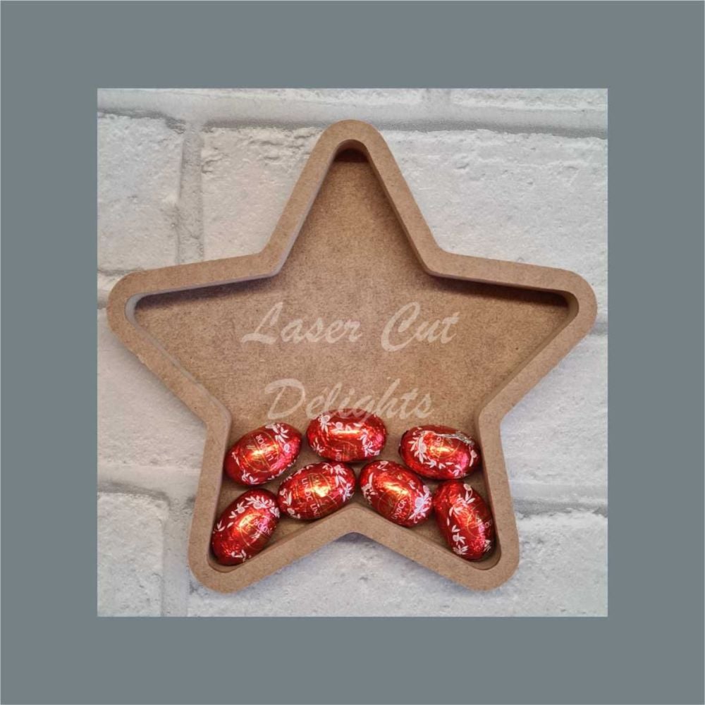 Open Fillable Star (no acrylic) / Laser Cut Delights