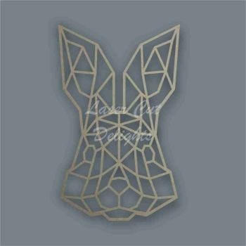 Geometric Bunny Rabbit FACE / Laser Cut Delights