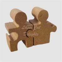 Wedding Couple Puzzle Pieces Cake Topper 18mm