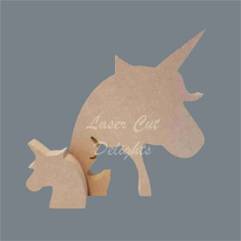 Unicorn FAMILY Puzzle / Laser Cut Delights