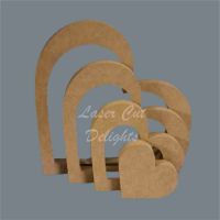 Nesting Stackable Heart Puzzle 18mm / Laser Cut Delights