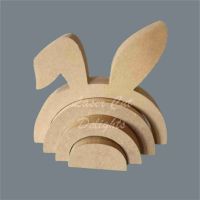 Stackable Rainbow Bunny Rabbit and Bent Ear / Laser Cut Delights