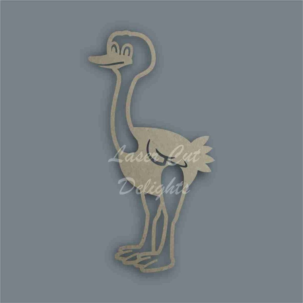 Ostrich Stencil / Laser Cut Delights