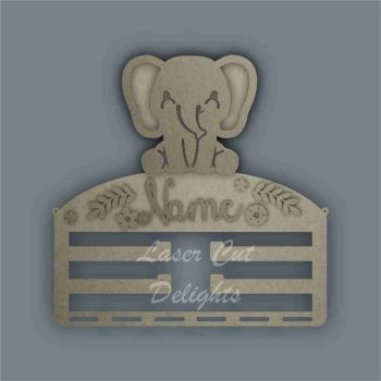 Combination Clip Bow Medal Hanger STENCIL ELEPHANT / Laser Cut Delights