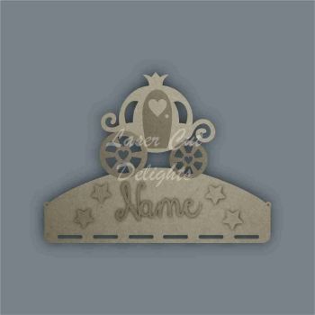 Name Plaque STENCIL CARRIAGE Bow Medal Hanger / Laser Cut Delights