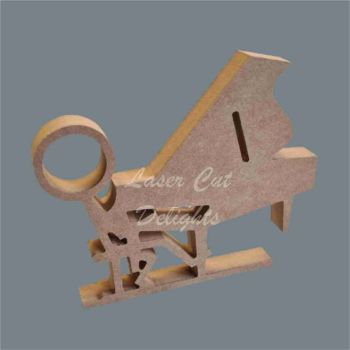 Stick Figure - Piano Player / Laser Cut Delights