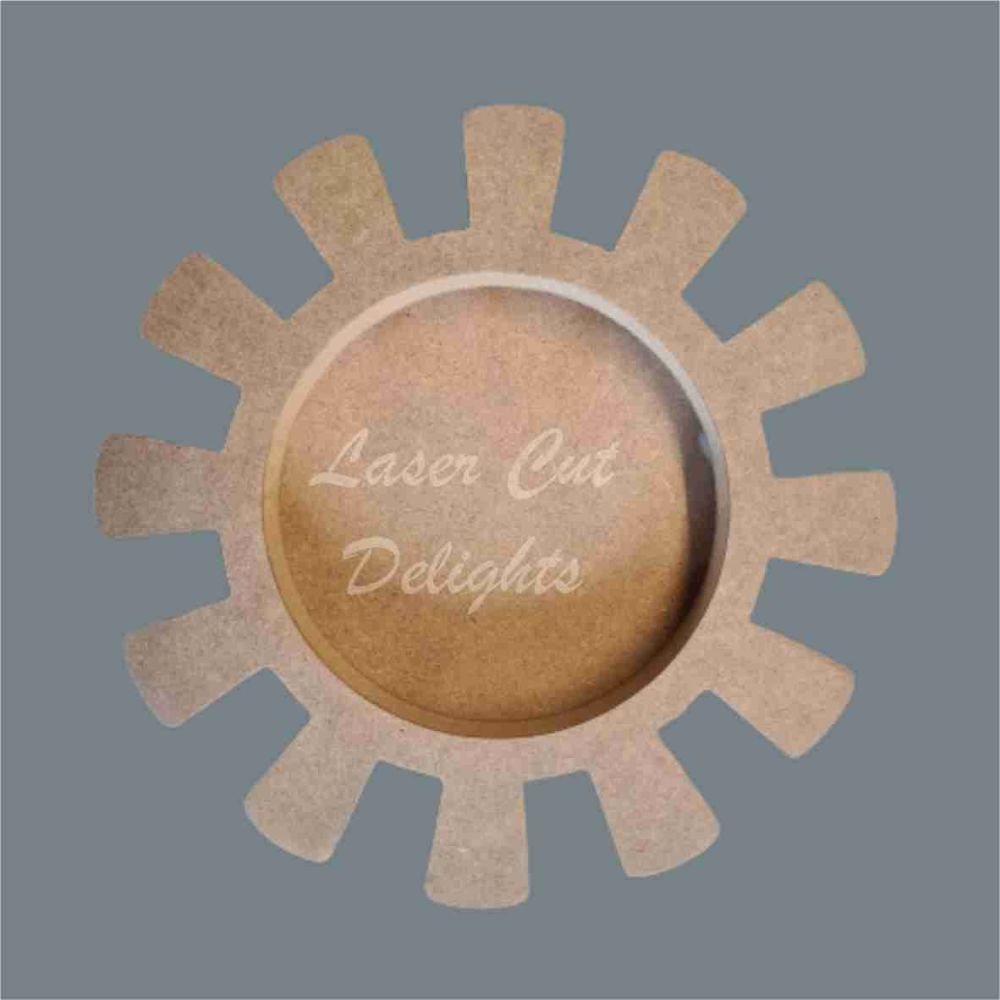 Open Fillable Sun (no acrylic) / Laser Cut Delights