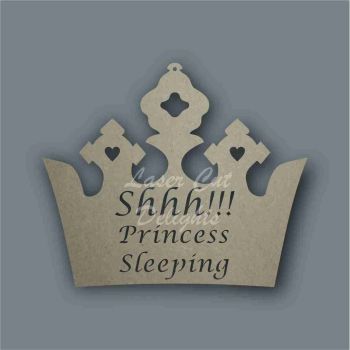 Shhh Prince Princess Baby Sleeping CROWN / Laser Cut Delights