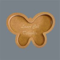 Open Fillable Butterfly Tray (no acrylic) / Laser Cut Delights