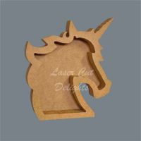 Open Fillable Unicorn Head Tray no acrylic) / Laser Cut Delights