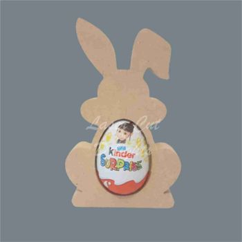 Chocolate Egg Holder - Rabbit Cheeky 18mm / Laser Cut Delights