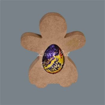 Chocolate Egg Holder 18mm - Gingerbread Person / Laser Cut Delights
