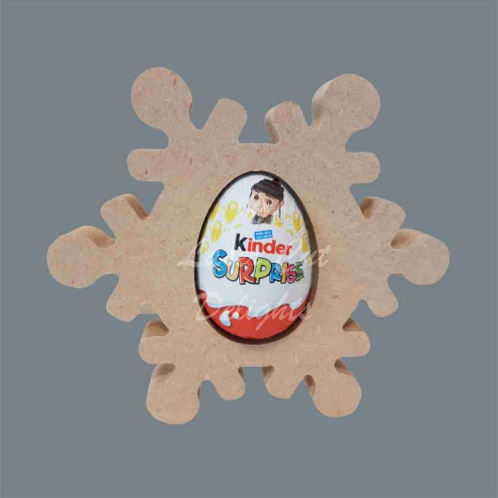 Chocolate Egg Holder 18mm - Snowflake / Laser Cut Delights