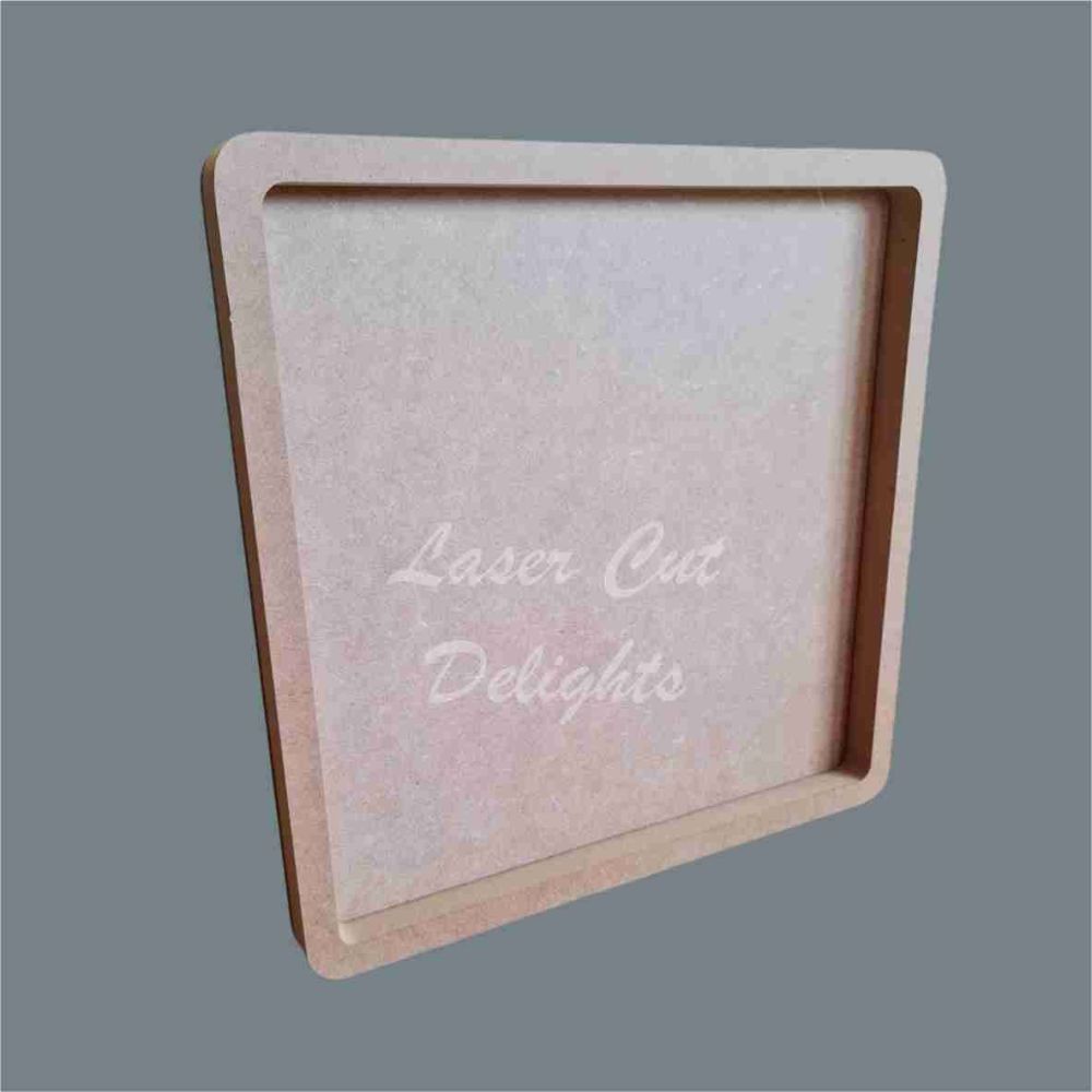 Open Fillable Square (no acrylic) / Laser Cut Delights