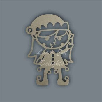 Elf Girl Standing Stencil / Laser Cut Delights
