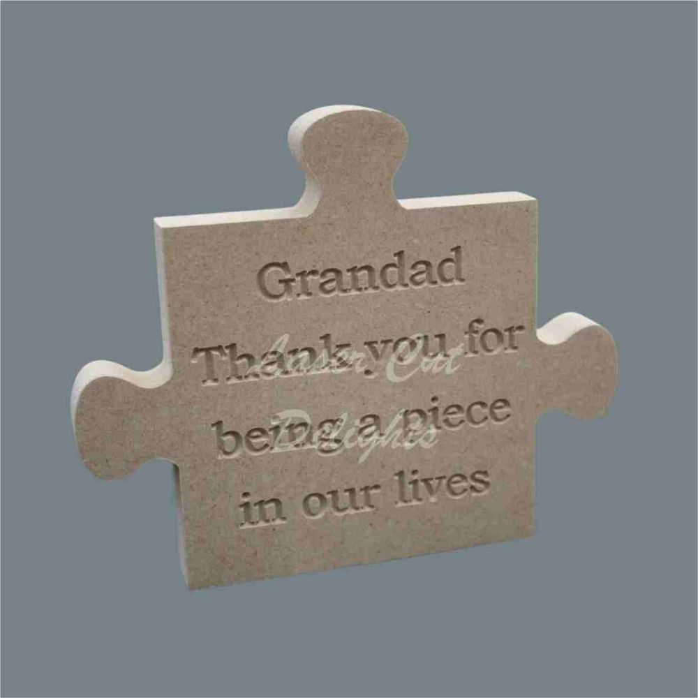 Puzzle Jigsaw Engraved - FAMILY MEMBER thank you for being a piece in our/m