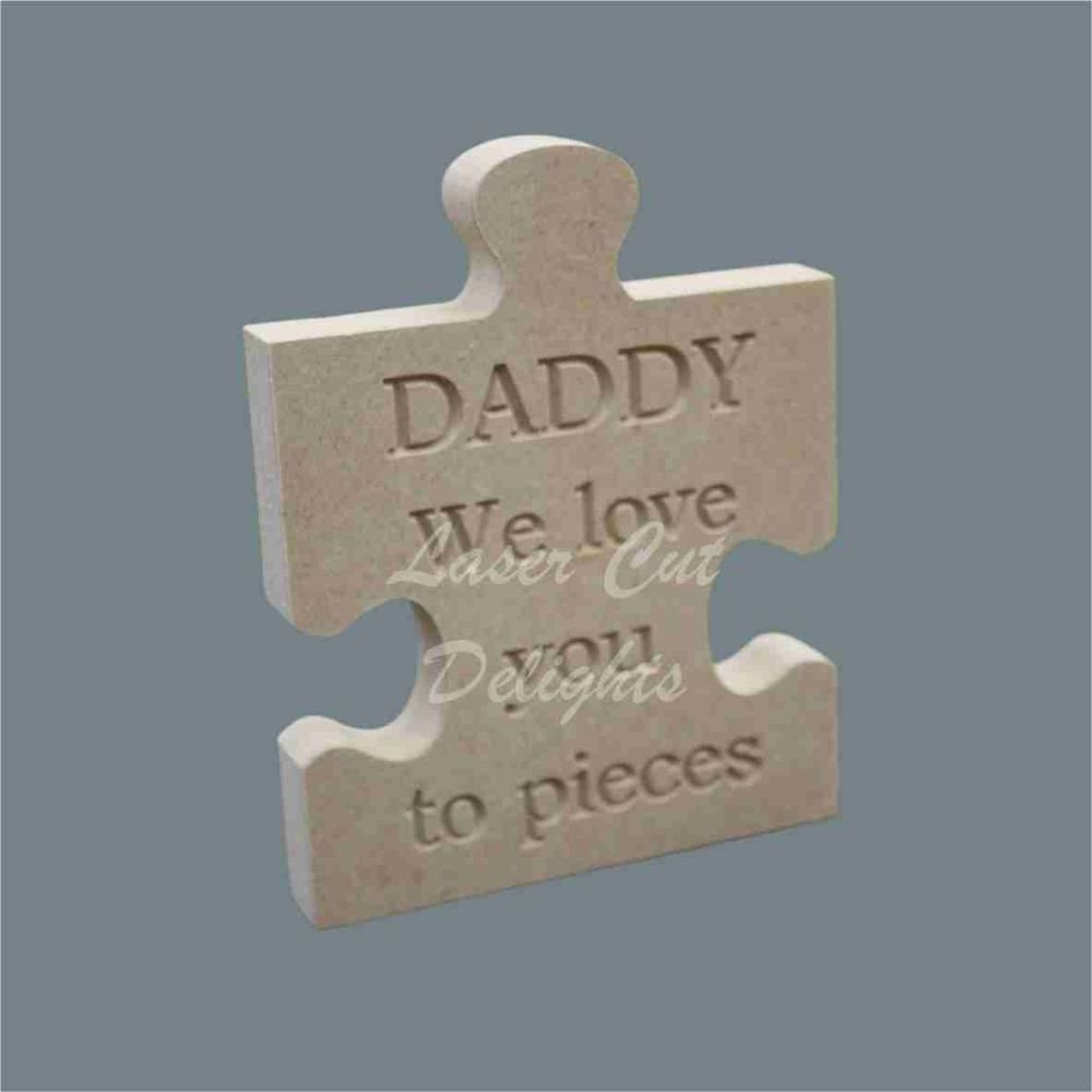 Puzzle Jigsaw Engraved - Family Member We love you to pieces 18mm 15cm