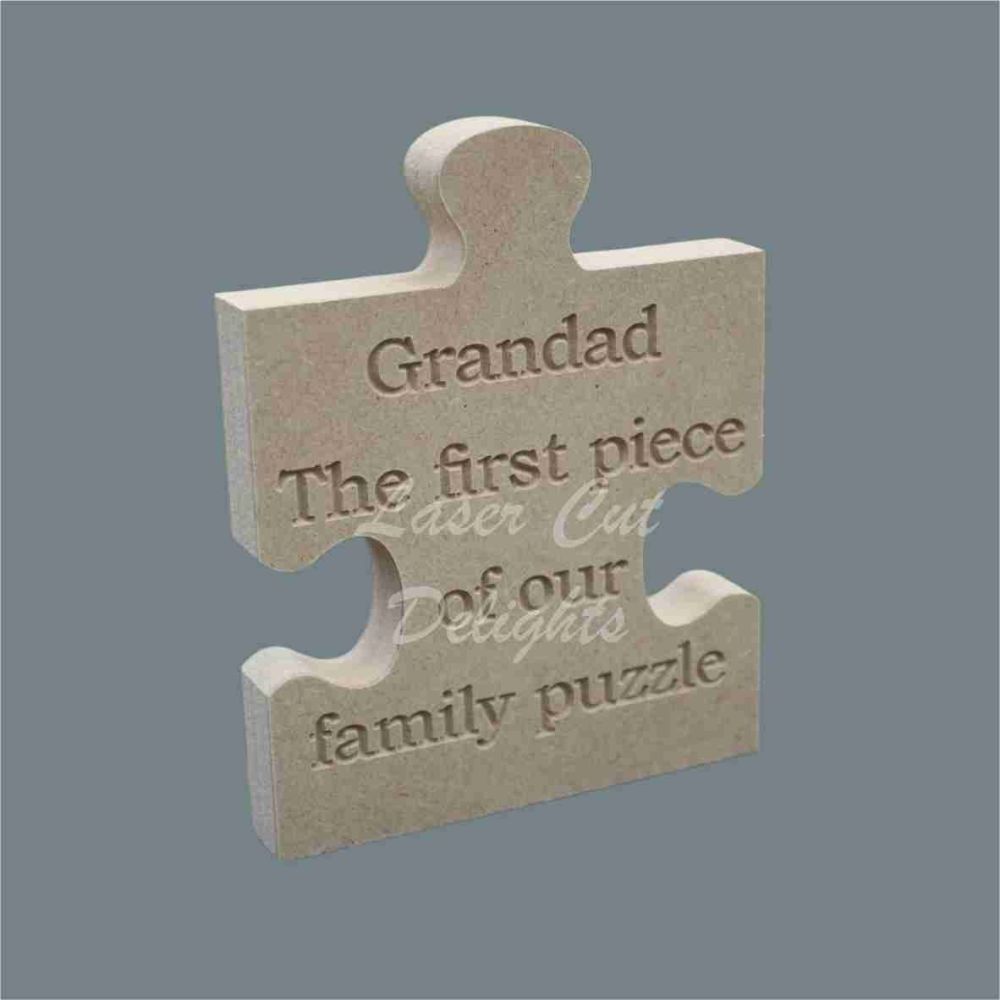 Puzzle Jigsaw Engraved - GRANDAD the first piece of our family puzzle 18mm 