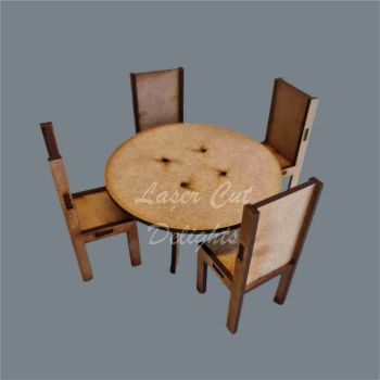 Table and Chair Set / Laser Cut Delights