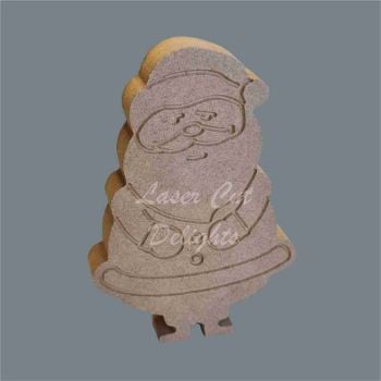 Character Engraved Santa Claus Father Christmas / Laser Cut Delights