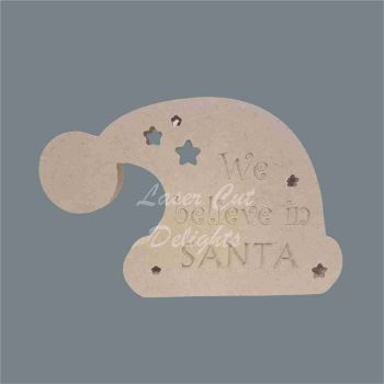 Santa Hat Engraved - We Believe In SANTA 18mm 20cm