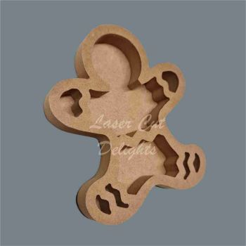 Open Fillable Gingerbread Man Tray (no acrylic) / Laser Cut Delights