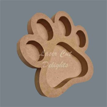 Open Fillable Paw Tray (no acrylic) / Laser Cut Delights