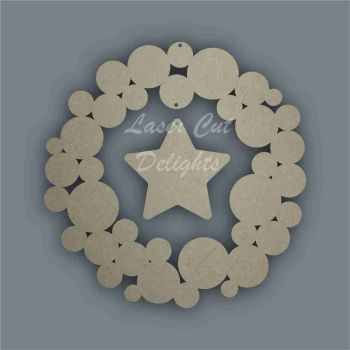 Wreath with Circles / Laser Cut Delights