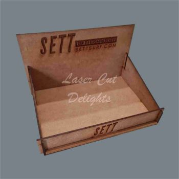 Small Slot Together Engraved Display Box / Laser Cut Delights