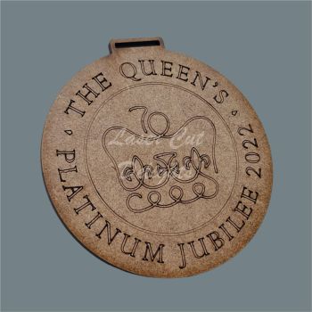 Queen's Platinum Jubilee Medal / Laser Cut Delights