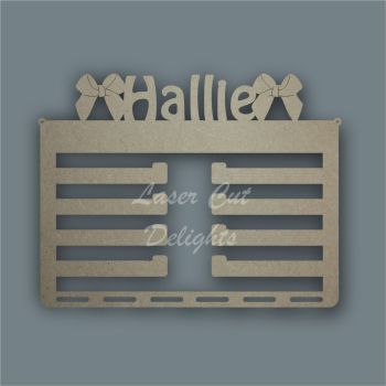 Hanger - Name and bow slots / Laser Cut Delights