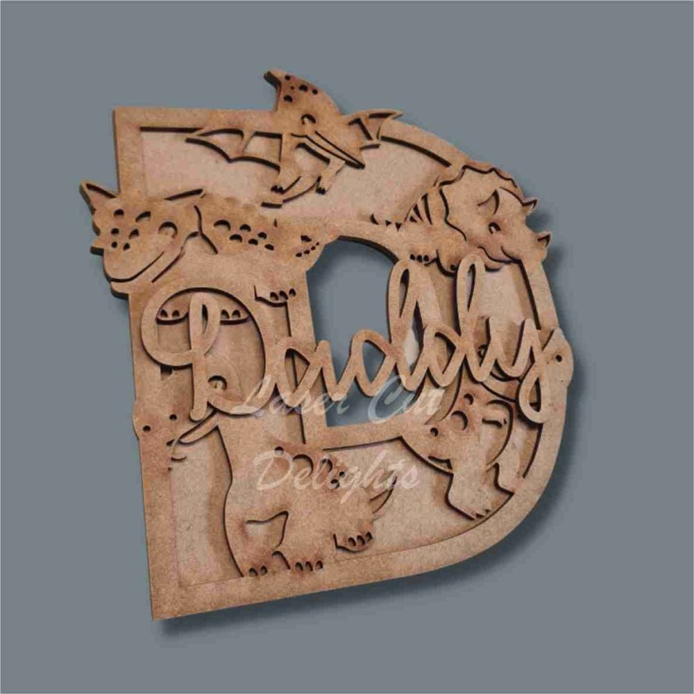 Dinosaur Layered Letters & Numbers / Laser Cut Delights