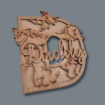 Layered Dinosaur Letters & Numbers / Laser Cut Delights