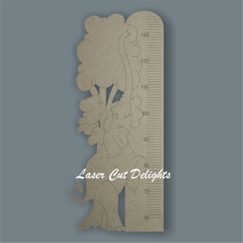 Elephant Height Chart 6mm / Laser Cut Delights
