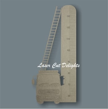 Fire Engine Height Chart 6mm / Laser Cut Delights