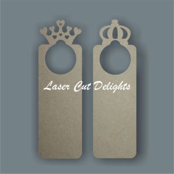 Door Hanger Prince or Princess / Laser Cut Delights