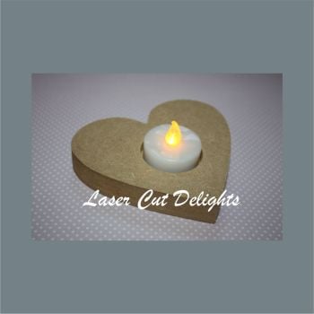Candle Holder Heart 18mm 12cm