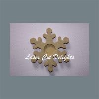 Candle Holder Snowflake 18mm 14cm