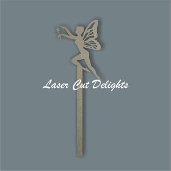 Fairy on Wand Stick / Laser Cut Delights