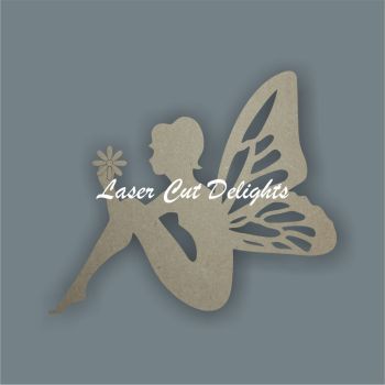 Fairy holding flower / Laser Cut Delights