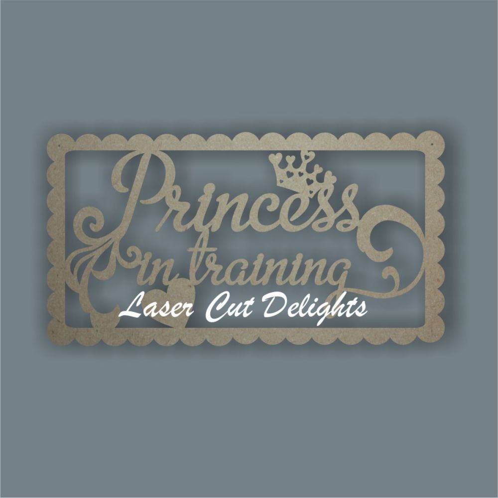 Princess in Training (scalloped) 3mm 24x13c