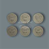 3D Love Hearts (ETCHED WORDING) / Laser Cut Delights