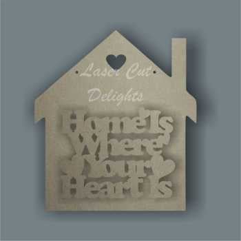 House 3D - Home is Where Your Heart Is / Laser Cut Delights