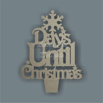 Tree Christmas Advent Countdown Calendar / Laser Cut Delights